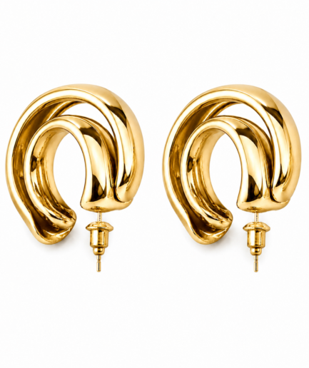 Akış Gold Küpe